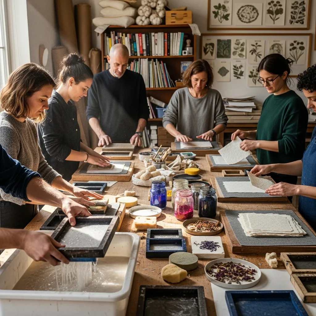 Papier scheppen workshop